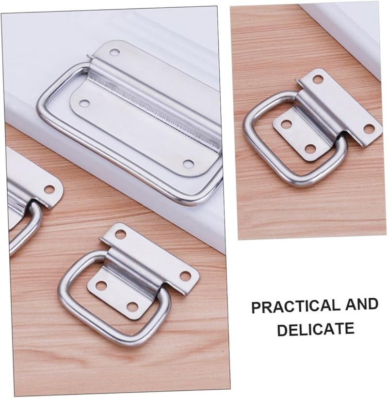 5pcs Stainless Steel Folding Pull Handles for Toolboxes Cabinets Home Office Use - Image 5